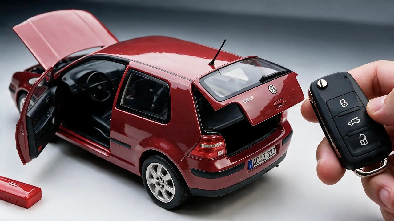 UNBOXING & FULL REVIEW! 1:18 Scale Premium Volkswagen Golf Diecast Model Car