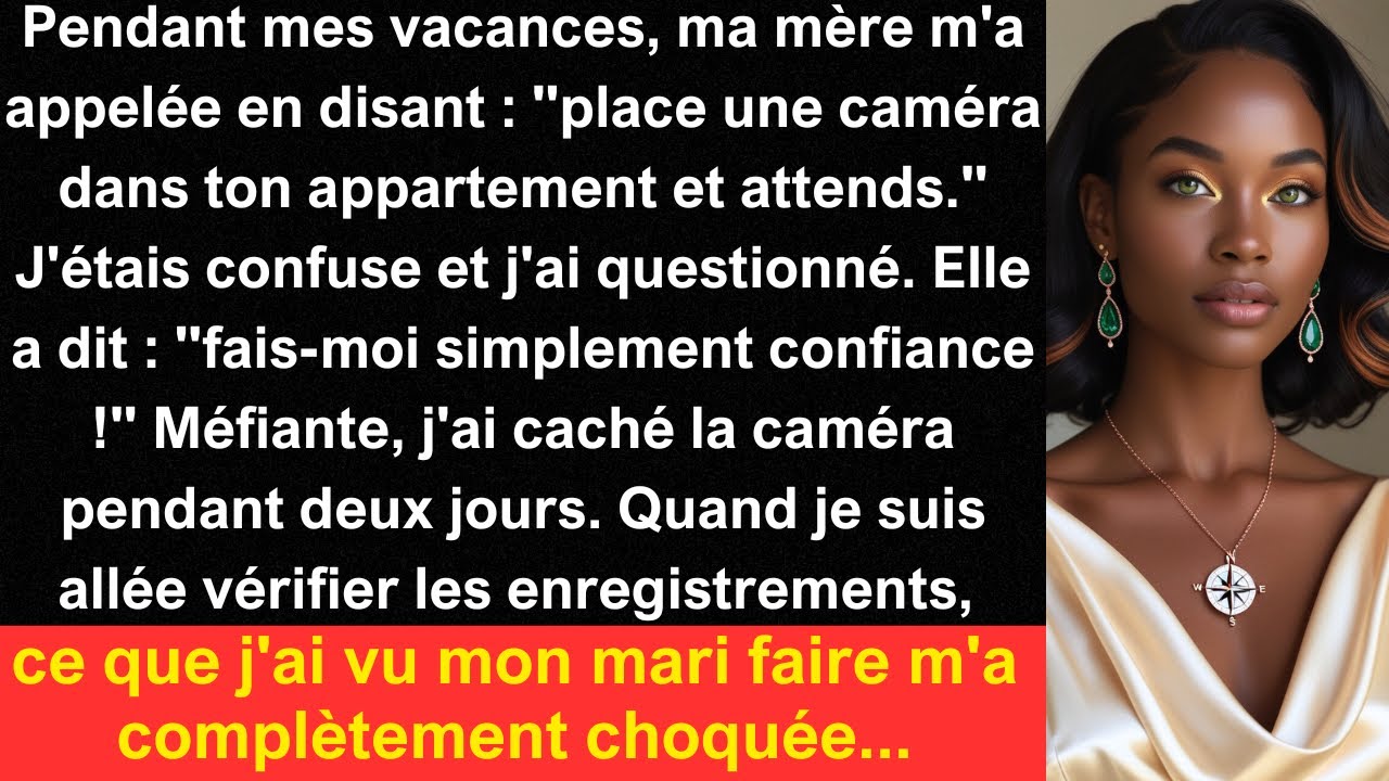 Pendant mes vacances, ma mère m'a appelée en disant : 