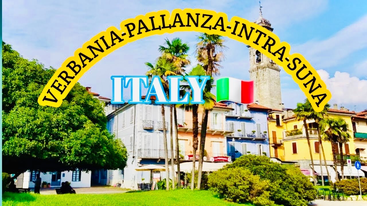Title! Verbania-Pallanza-Intra-Suna, Italy 🇮🇹! Walking 🚶‍♀️ tour!