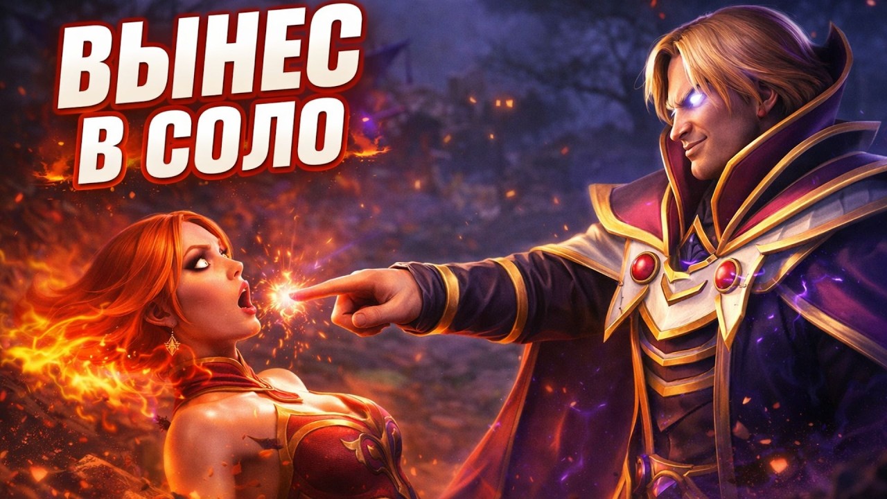 В Соло Е*У На 9К Паблике | Dota 2 | Дота 2