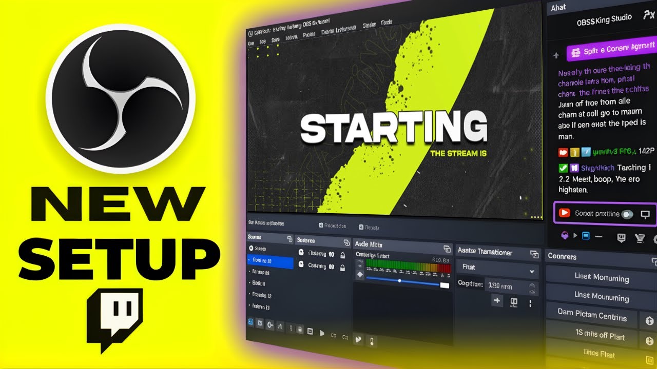 Yellow Green Animated Stream Package|Stream Overlays |Stream Overlay Pack | Twitch, OBS, Streamlabs