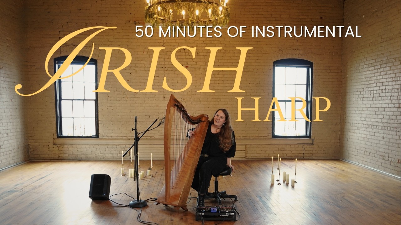 Ambient Celtic Harp Music | 50 Minutes of Instrumental Irish Lever Harp