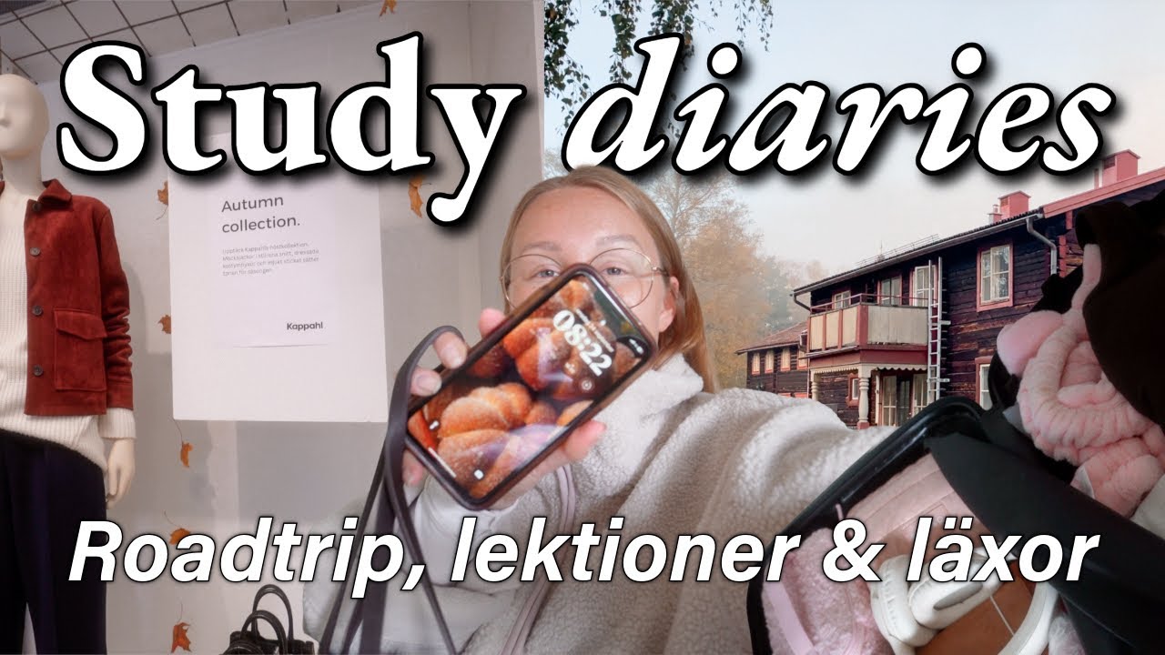 Höstdagar i mitt liv som student 2025 🍁 roadtrip till skolan, lektioner & läxor ☕️ *study diaries* ✨