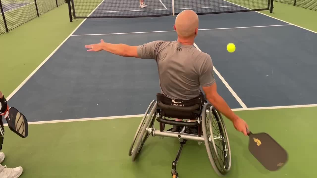 First adaptive USA Pickleball referee candidate plays match