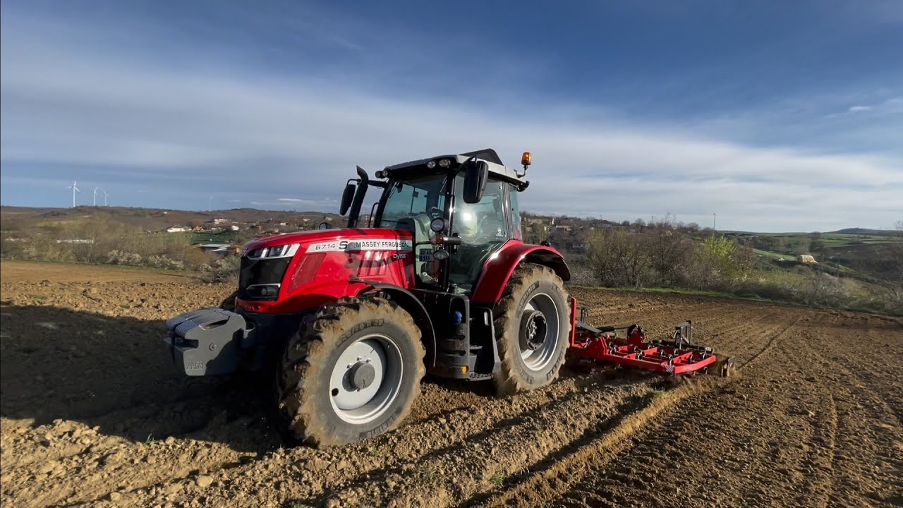 Yeni Aysanlarla Ayçiçek Yerlerini Hazırlıyoruz. | Massey Ferguson 6714 S