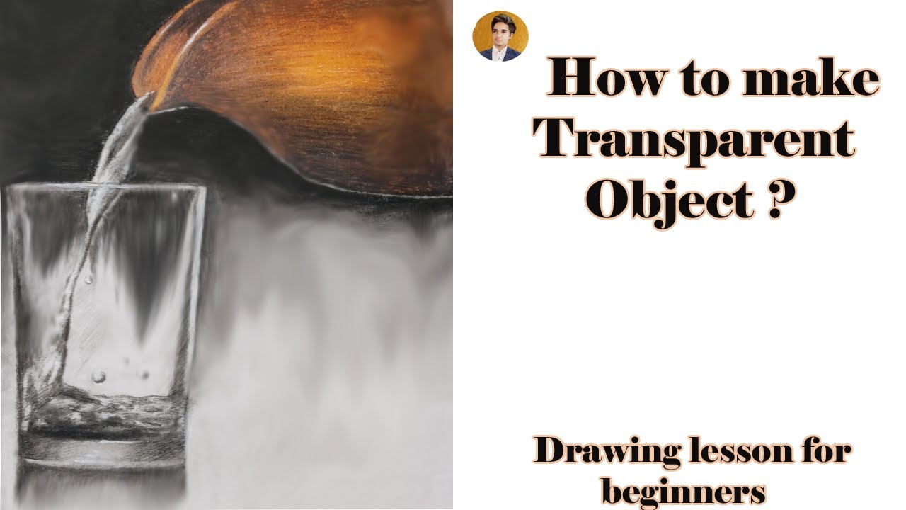 still life drawing | how to make transparent objects in charcoal pencil | easy object drawing steps