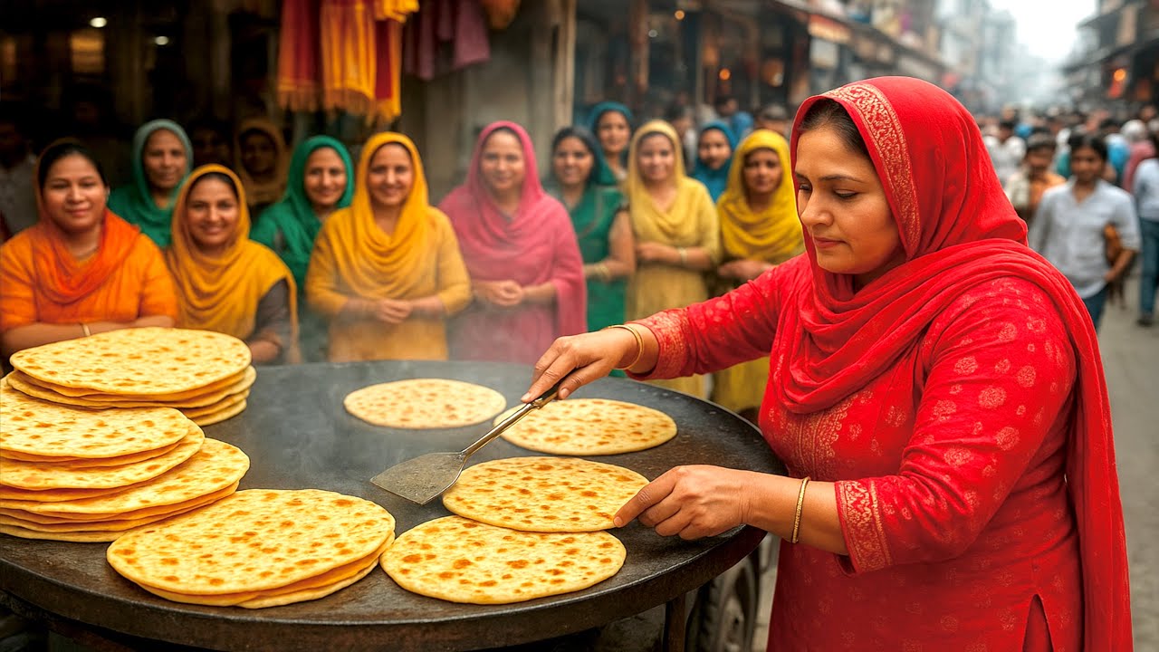 60-Year-Old Women Selling Breakfast for Survival | Pakistani Street Food Story