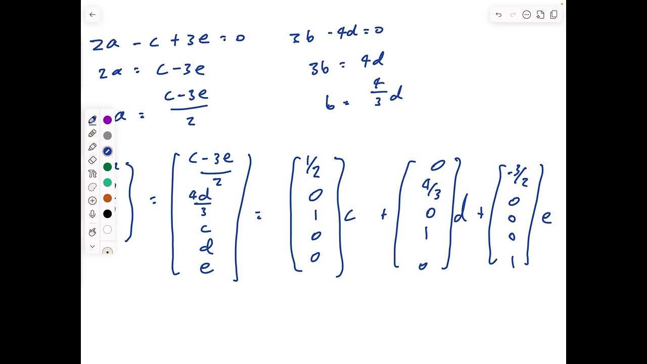 Linear Mapping (Problem #1 from Final)