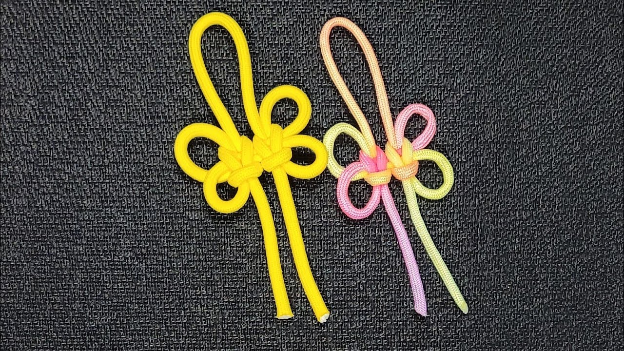 How To Make Butterfly Knot Charm #live #craft #diy #Knot #tutorial #macrame #paracord