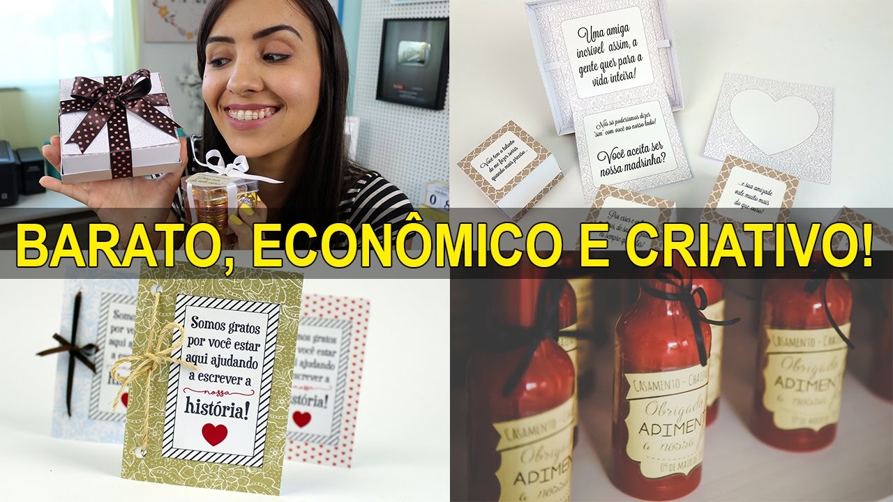 3 ideias de lembrancinhas para casamento + convite de padrinhos + dica especial