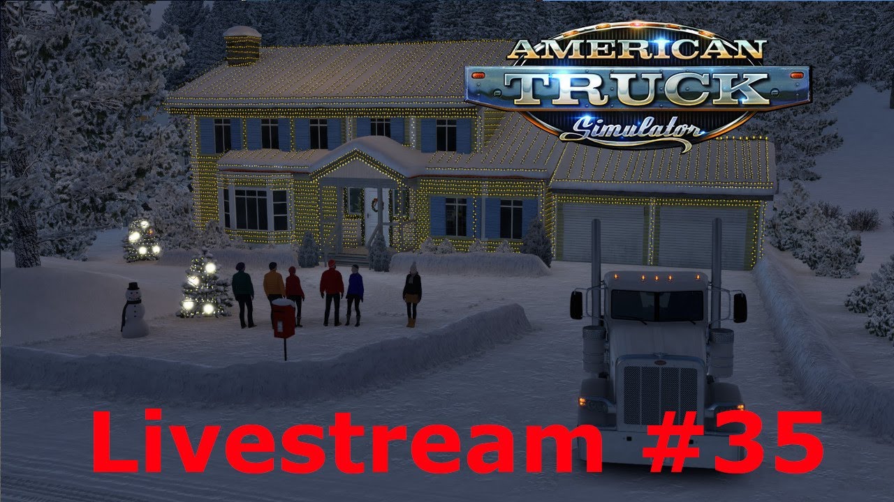 American Truck Simulator lokaal carrière Deel 35 - Nieuwjaars vracht.