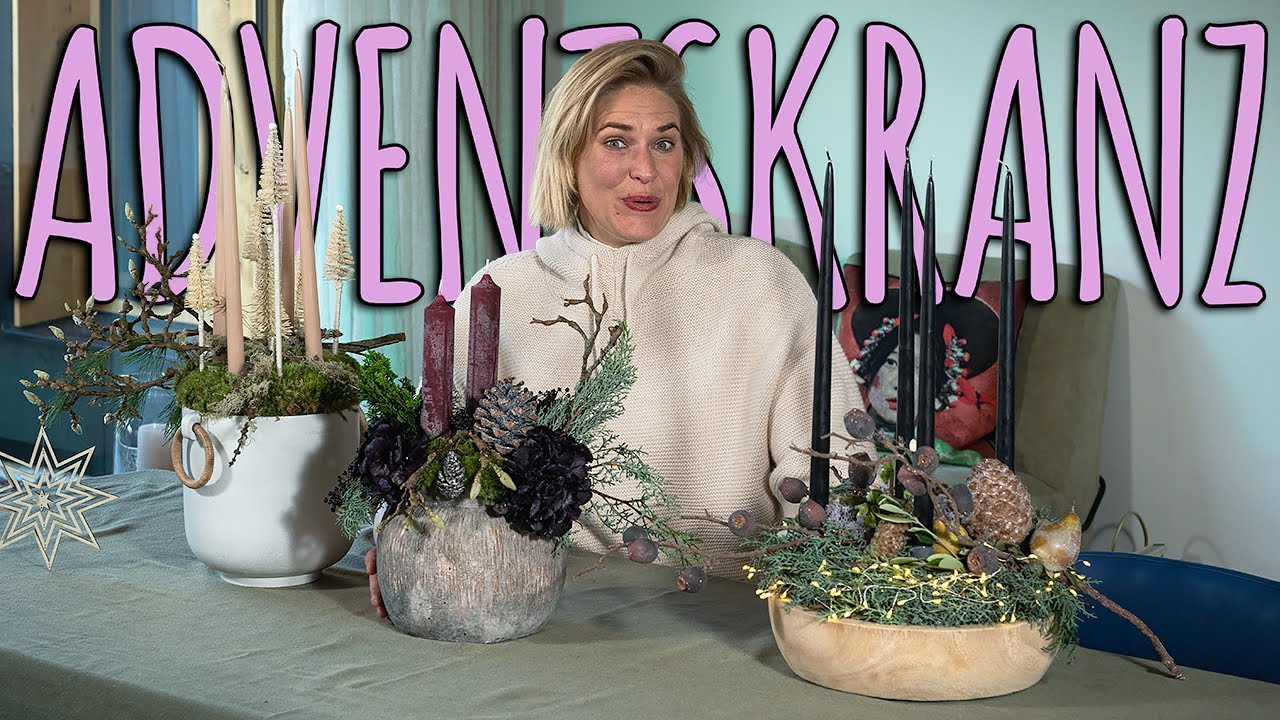 3 SCHLICHTE SKANDINAVISCHE ADVENTSKRÄNZE + GEWINNSPIEL