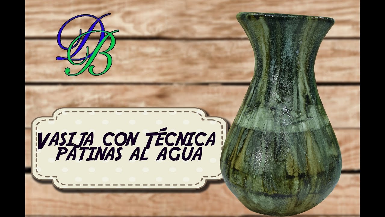 Vasija con T&eacute;cnica P&aacute;tinas al Agua