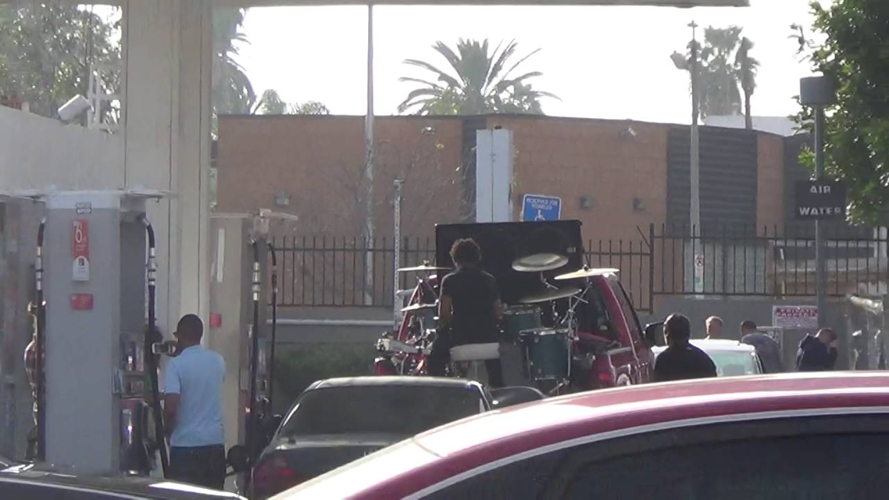 gas station concert only in hollywood video by sherm productions