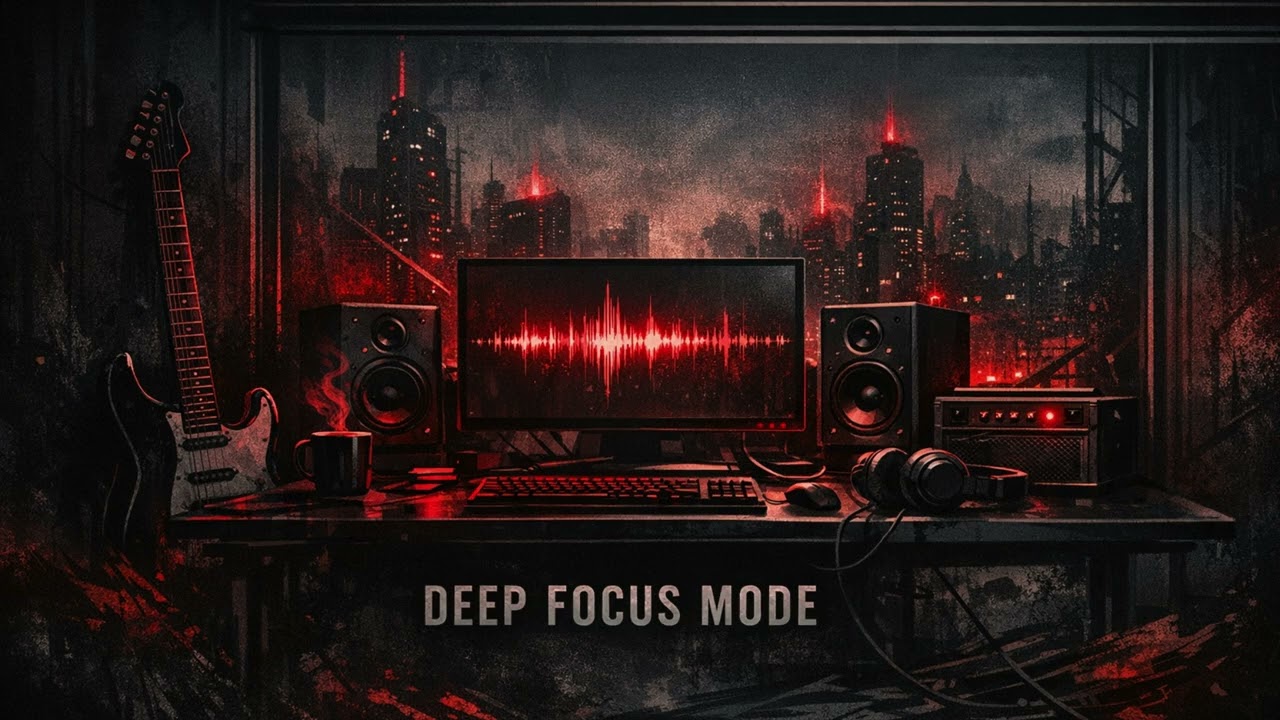 Drum-Driven Rock Focus Music for Work & Coding2 | Instrumental (30 Minutes)