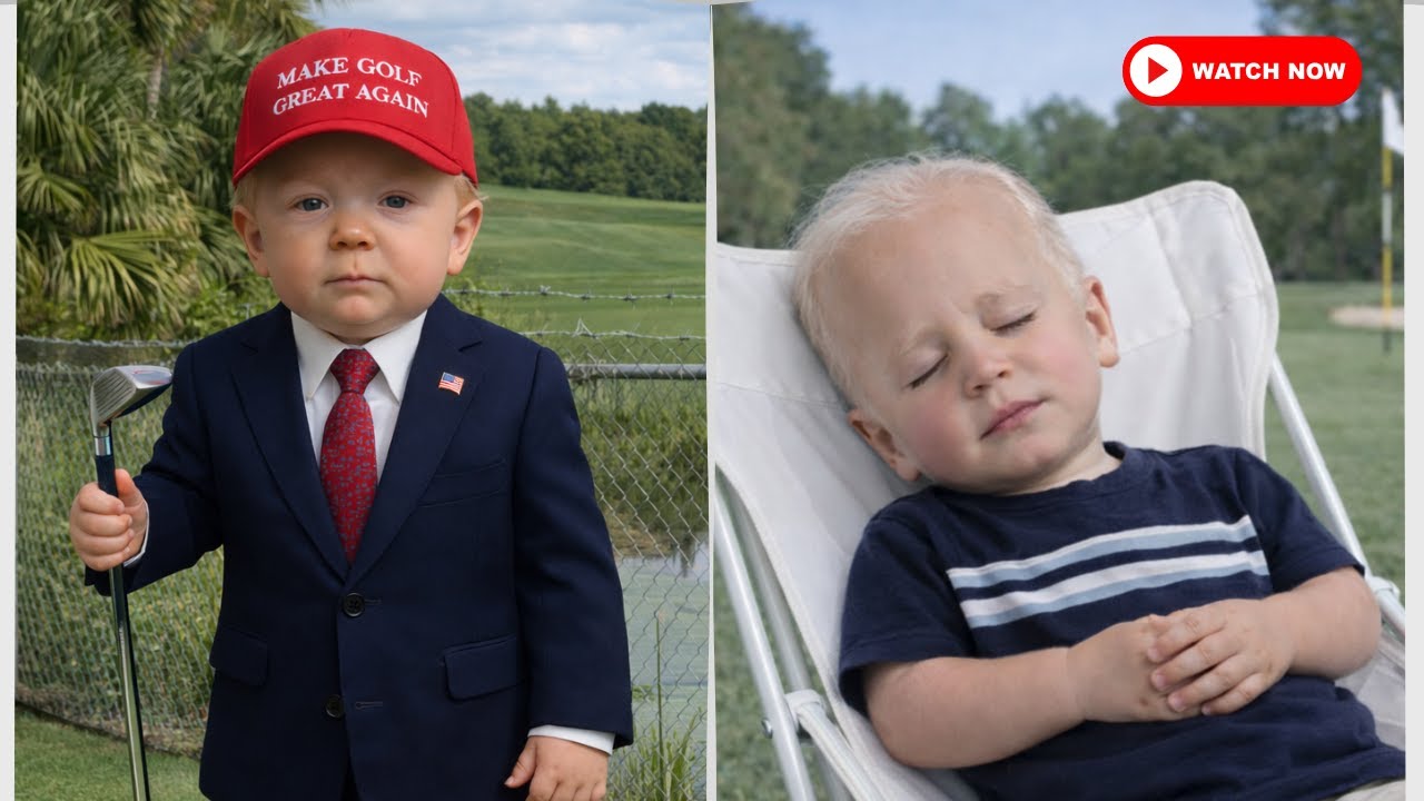 Baby Trump Shows Baby Biden Who’s Boss on the Golf Course