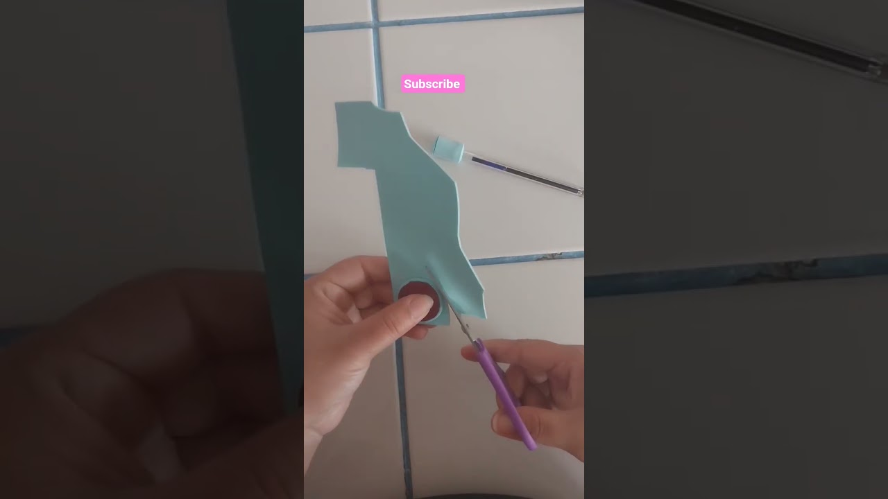 ponteira em eva de borboleta #diy #youtubeshorts