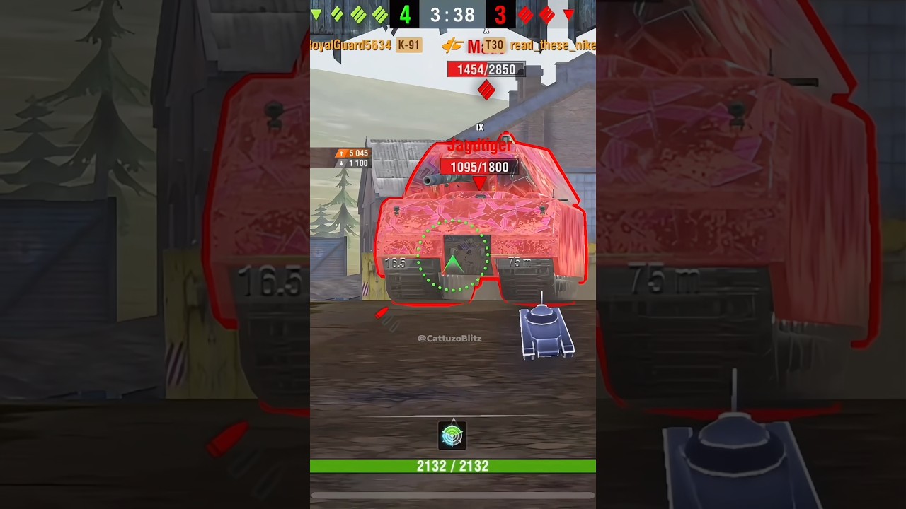 K-91 | 5 Kills & 7394 DMG | #worldoftanksblitz #wotblitz #shorts #танки
