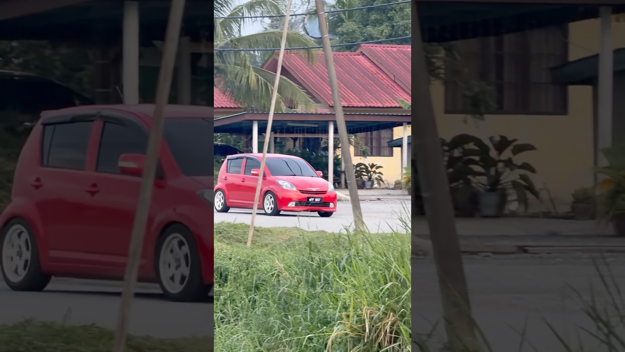 Myvi King Merah Santai Petang Lalu Depan 