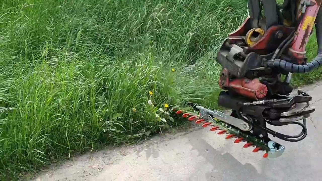 Hydraulisk slåtterbalk / häckklippare S40 till grävmaskin