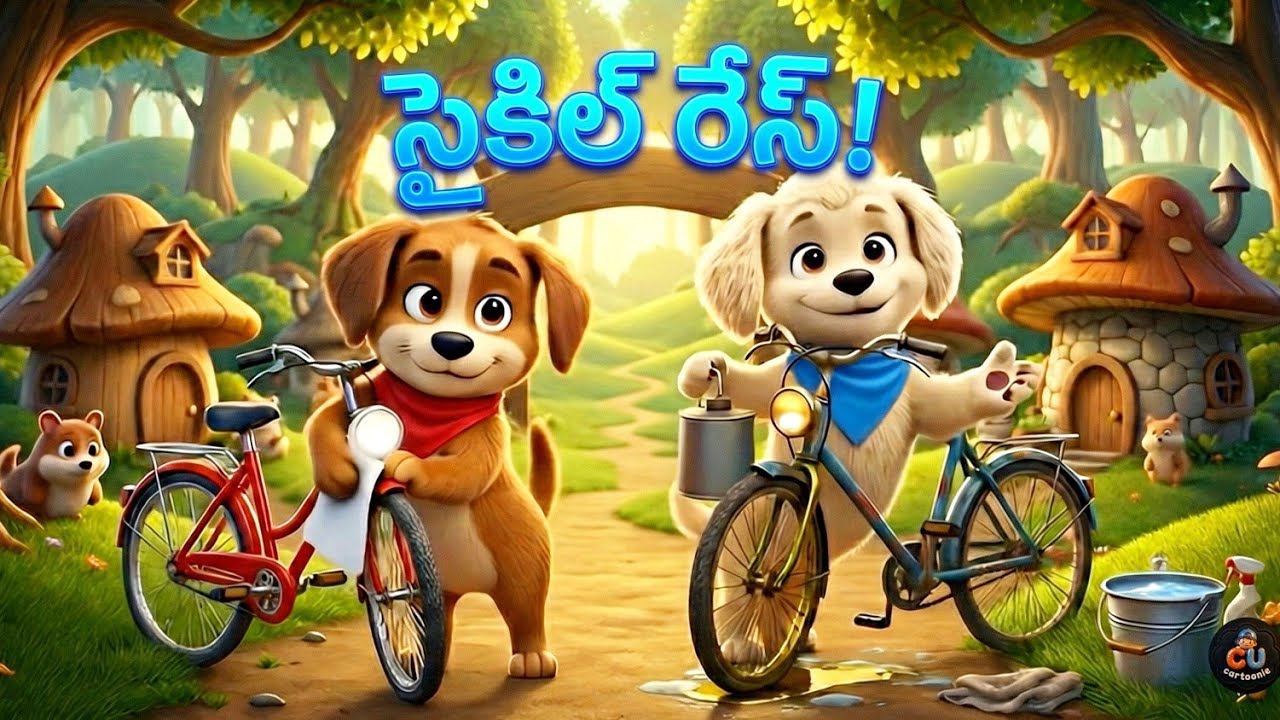 18. చింటూ - బంటూ గొప్ప సైకిల్ రేసు !!!!! ఎవరు గెలిచారో??