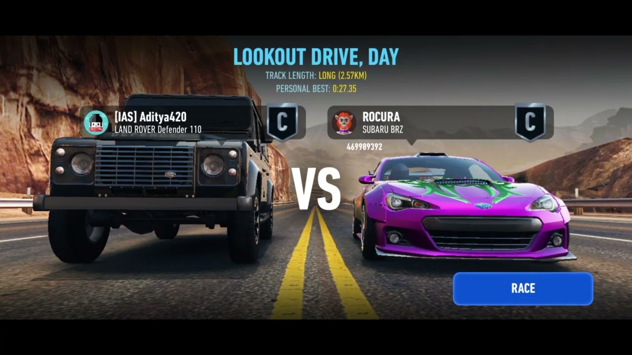 NFS No Limits SANDSTORM SHOWDOWN Driver Division