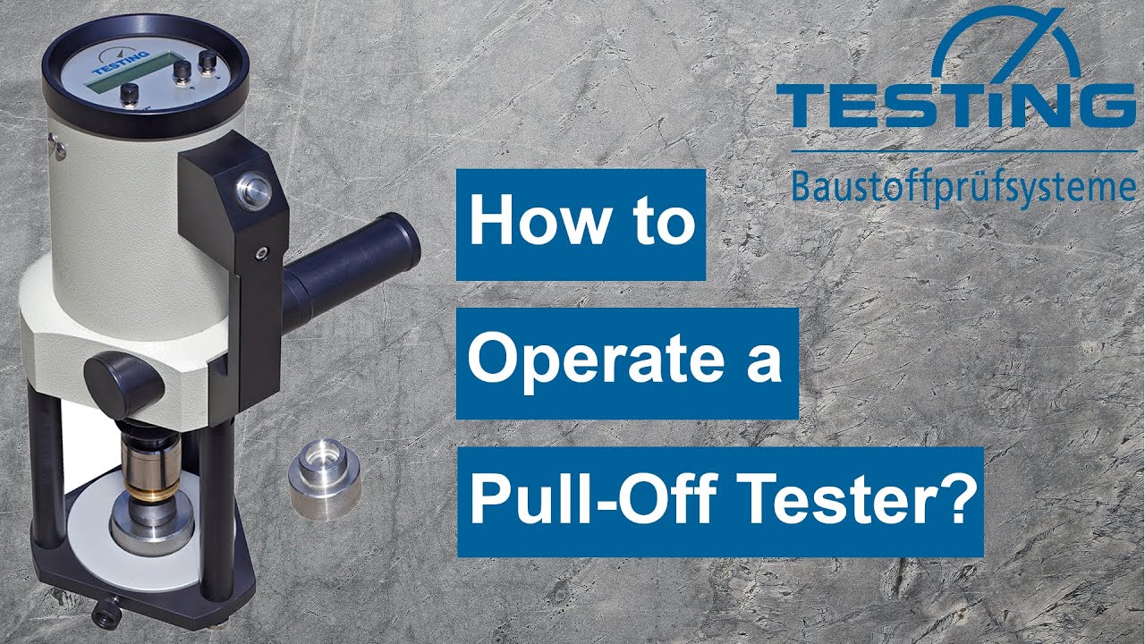 How to operate a Pull-Off Tester properly?
