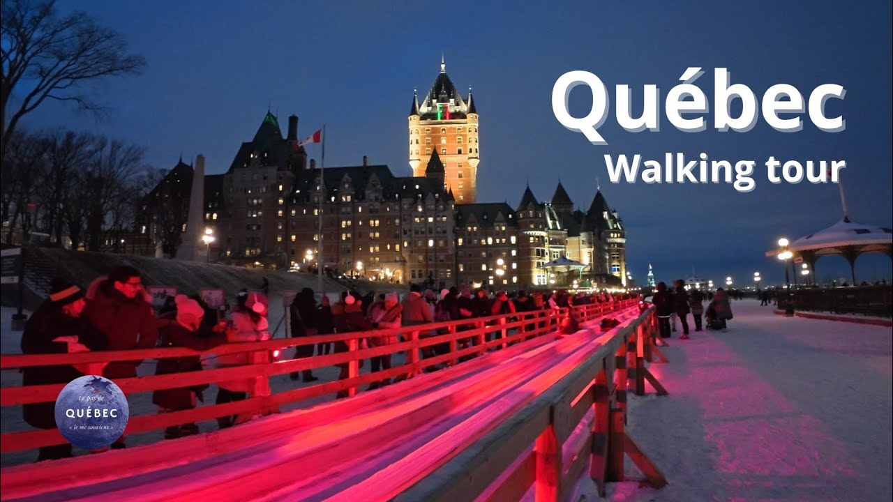 [4K] 🇨🇦 Christmas walk 🎄 | Château Frontenac | Av. Cartier | Rue St-Jean | Walking Tour Winter 2024