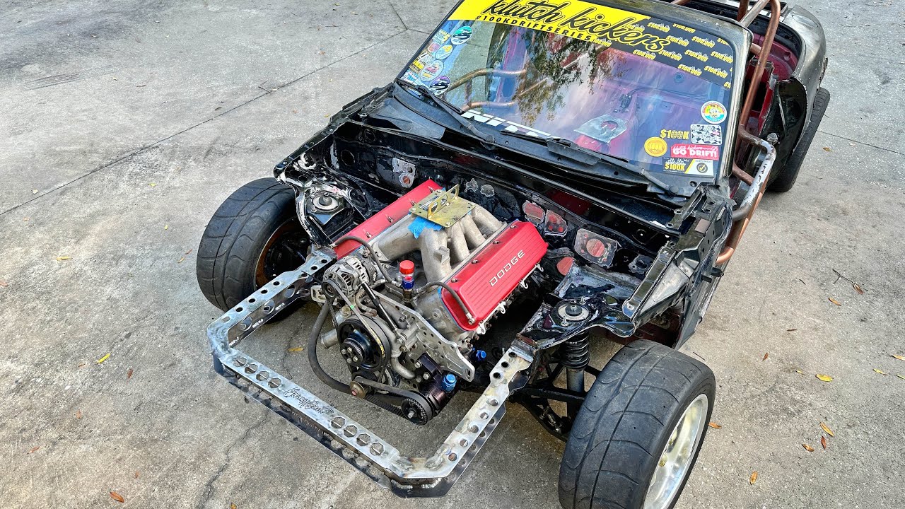 9000rpm NASCAR motor miata build. Swaps done. It&rsquo;s officially the.. Nascariata?