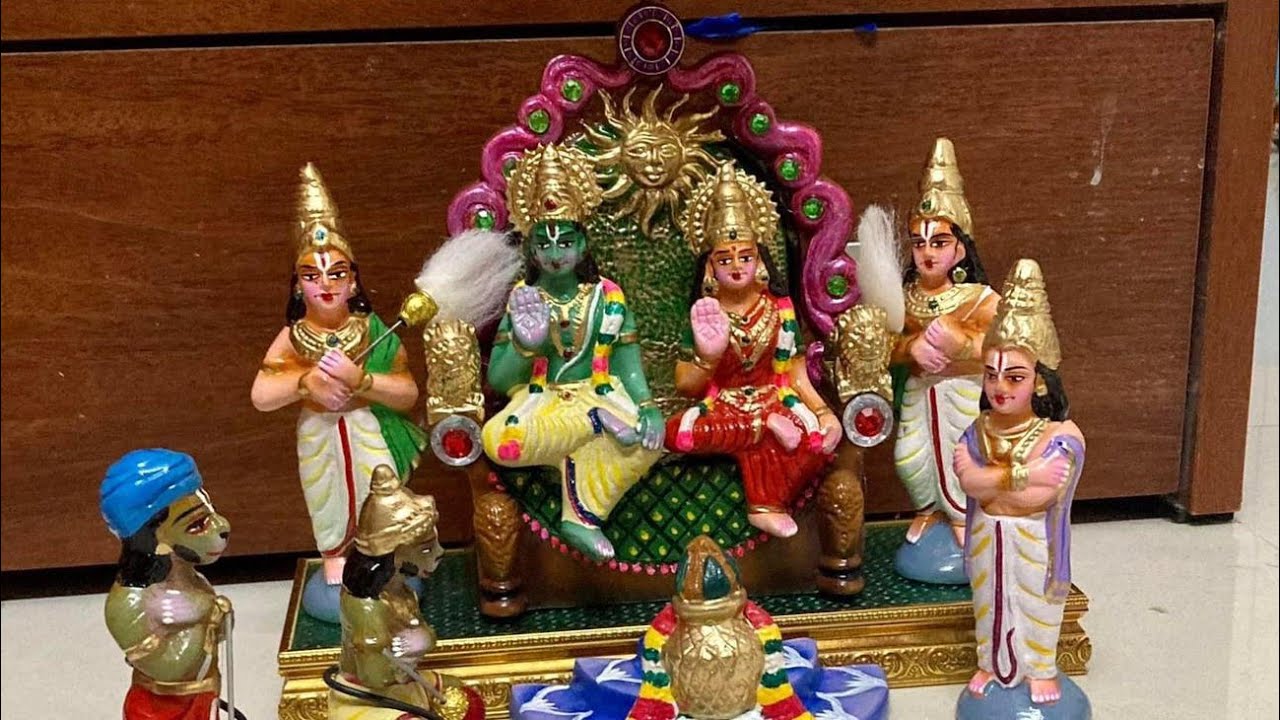 The Epic Ramayanam through 24 scenes - Paper mache dolls - Premium set - Virtual tour