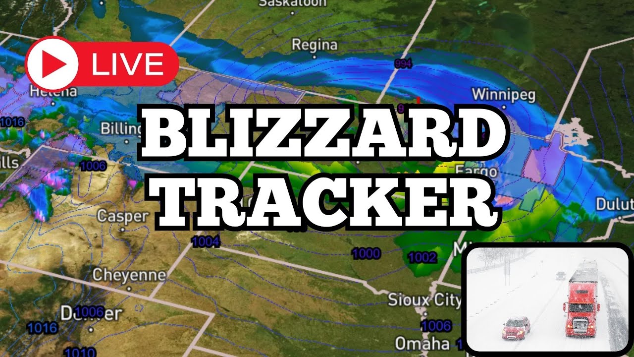 Live BLIZZARD Tracker Across Dakotas and Minnesota