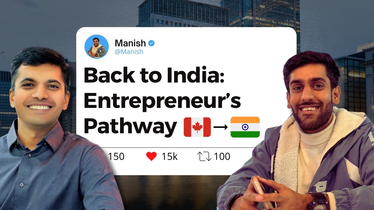 Returning to India from Canada: A Smart Move for Entrepreneurs  #nri