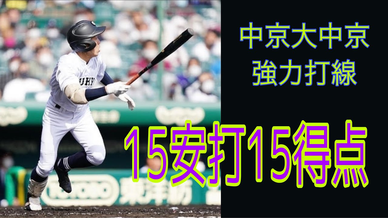 選抜高校野球　中京大中京　全得点シーン