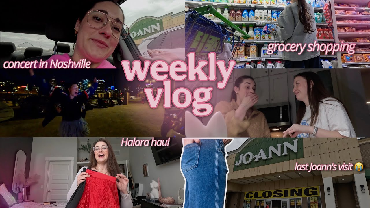 a cozy vlog ❤️ grocery trip, saying goodbye to Joann's, hobby haul, and moreee