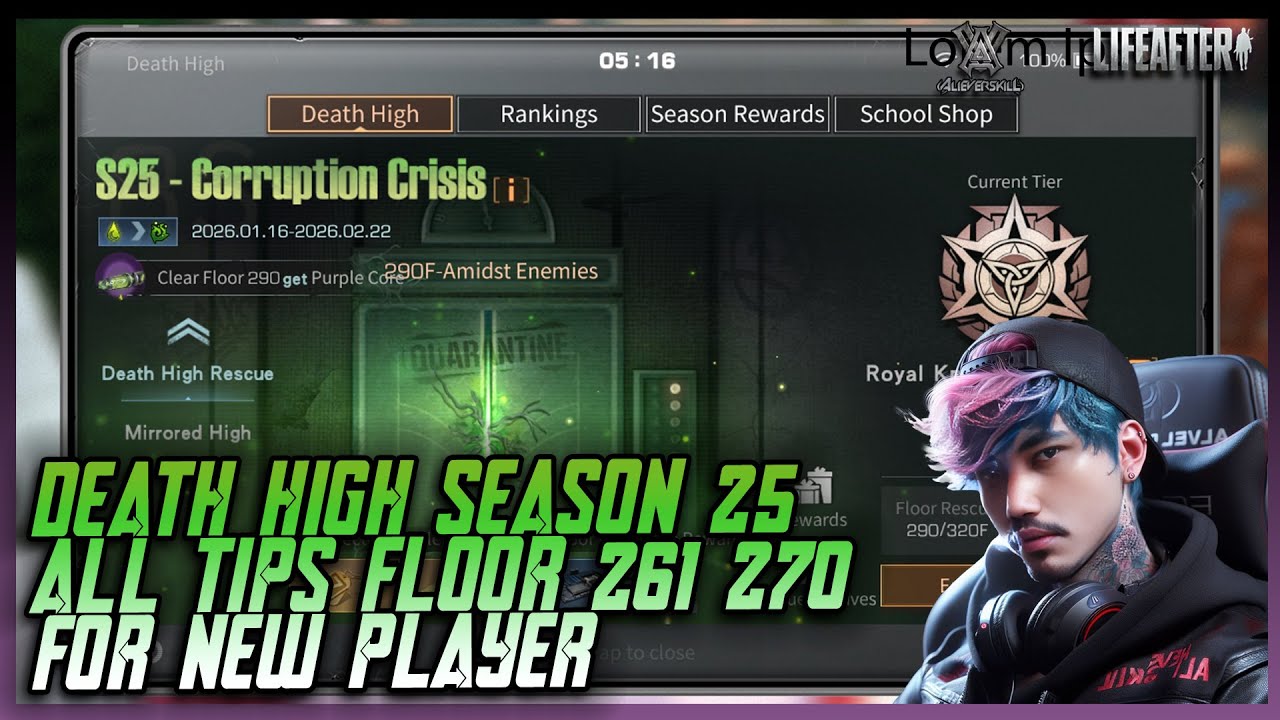 Death High Season 25 Floor 261-270 - Lifeafter DH Tips Boss Floor