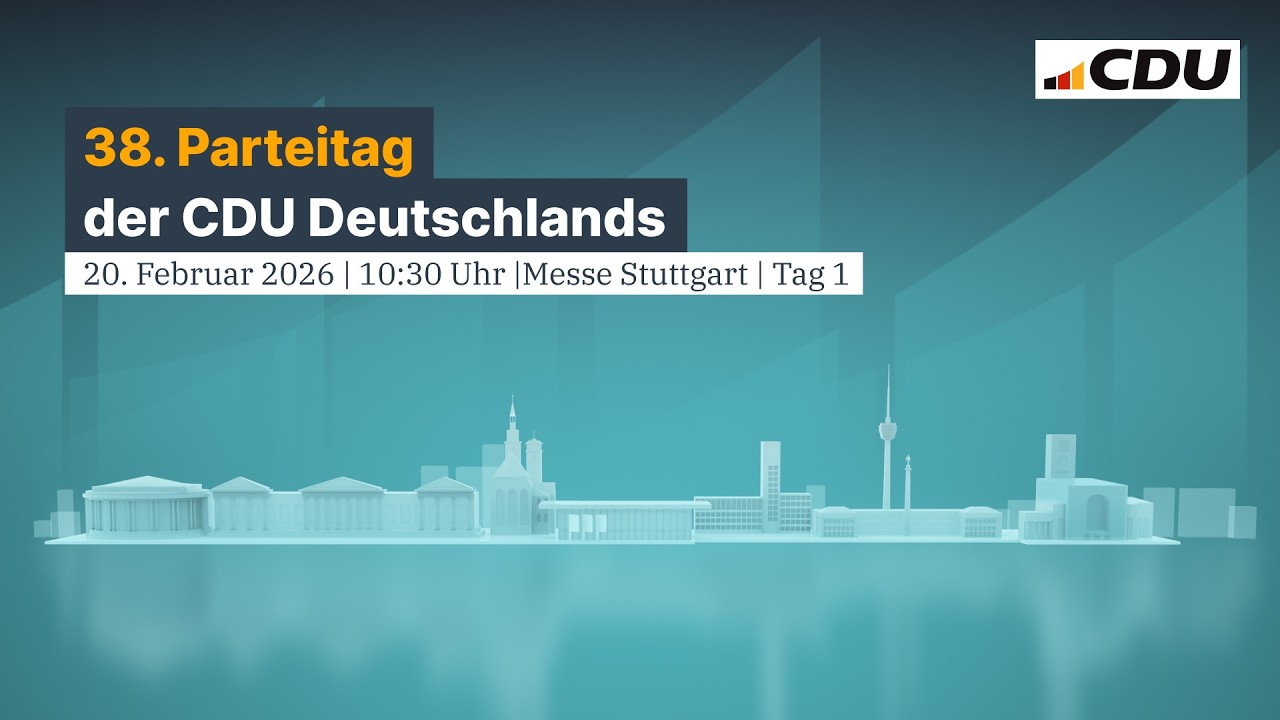 38. Parteitag der CDU Deutschlands – Verantwortung Verpflichtet | Tag1