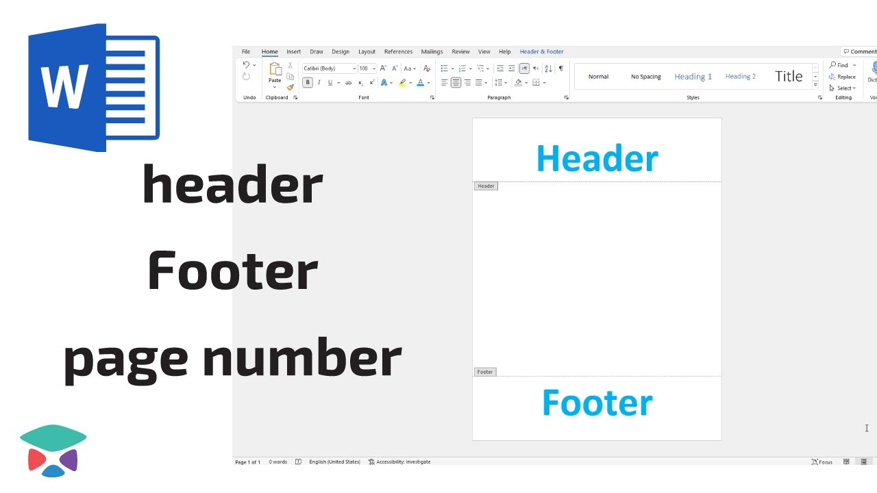 Microsoft word - header, footer and page number -  كورس وورد بالعربى