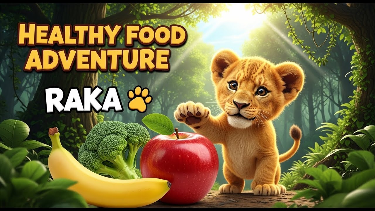Healthy Food Song for Kids 🦁 | Raka Chaka Laka Boom | Eat Healthy & Be Strong