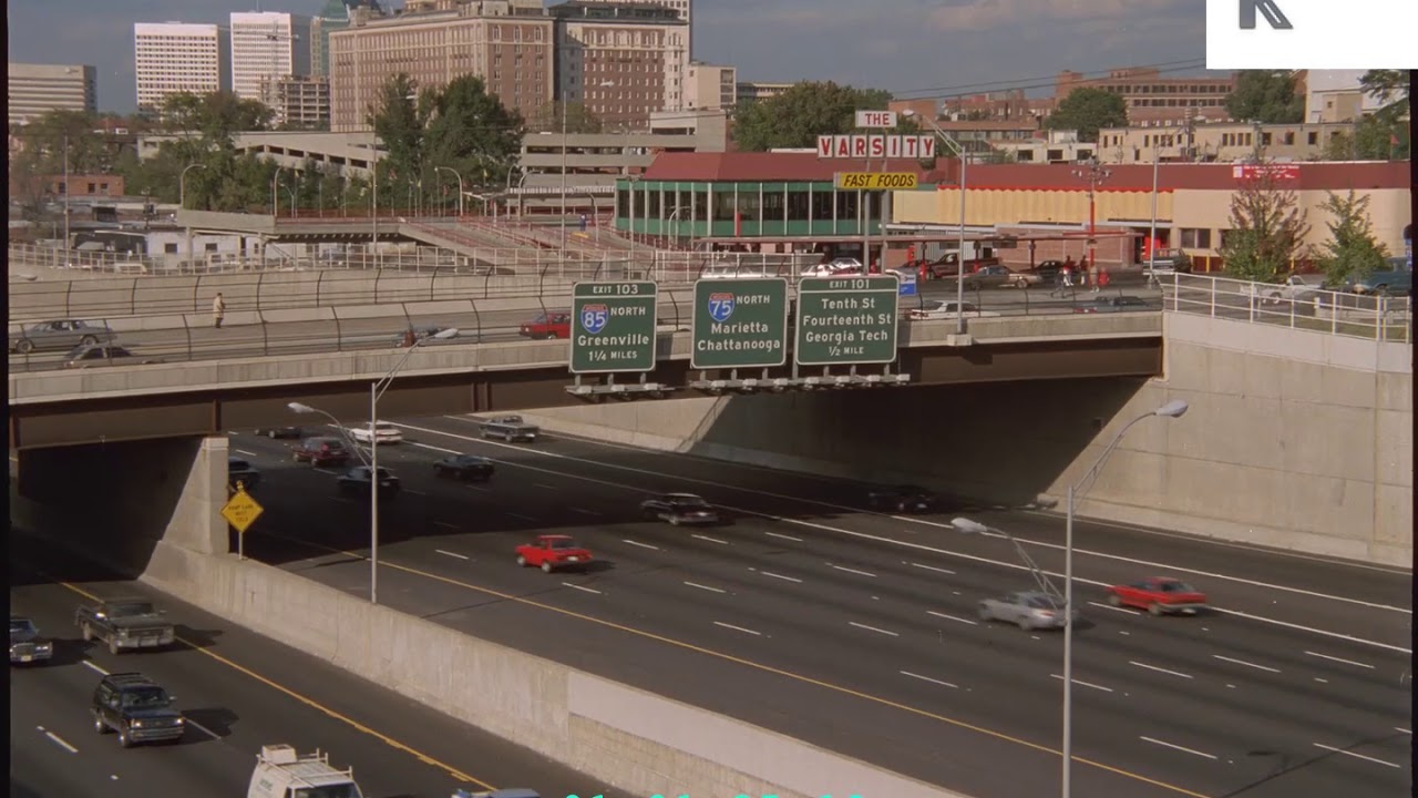80s, 90s Atlanta Highways, Skyline, USA, 2K