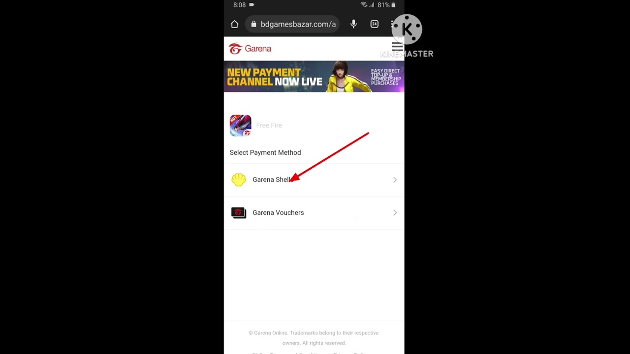 How to top up free fire