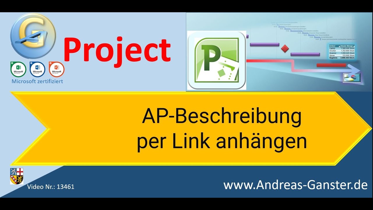 AP-Beschreibung an Vorgang anh&auml;ngen #MSProject #tips 13461 #howto #tutorial #project #Ganster
