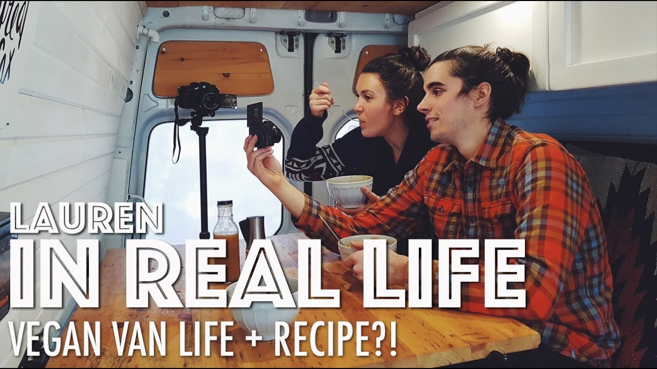 VEGAN VAN LIFE + RECIPE?! (COLLAB WITH EAMON & BEC) | Lauren In Real Life