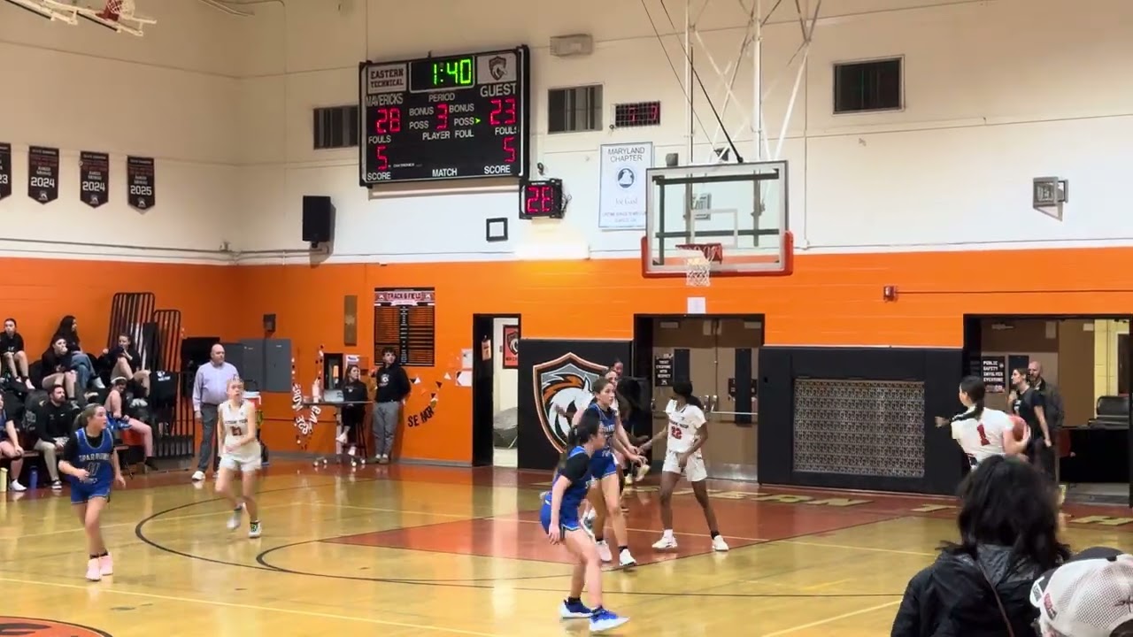 Eastern Tech High School Girls🏀 JV vs Sparrows Point 2nd Half