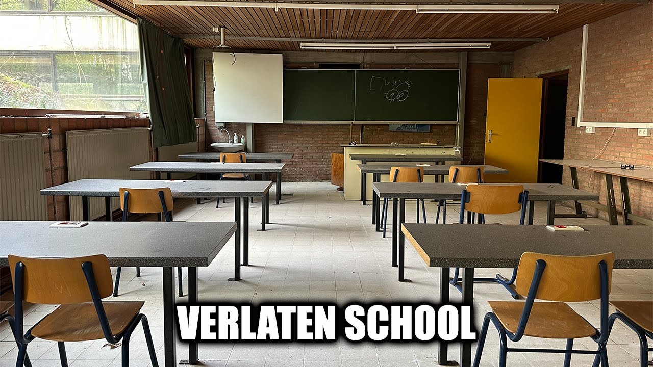 VERLATEN MIDDELBARE SCHOOL in BELGIE !
