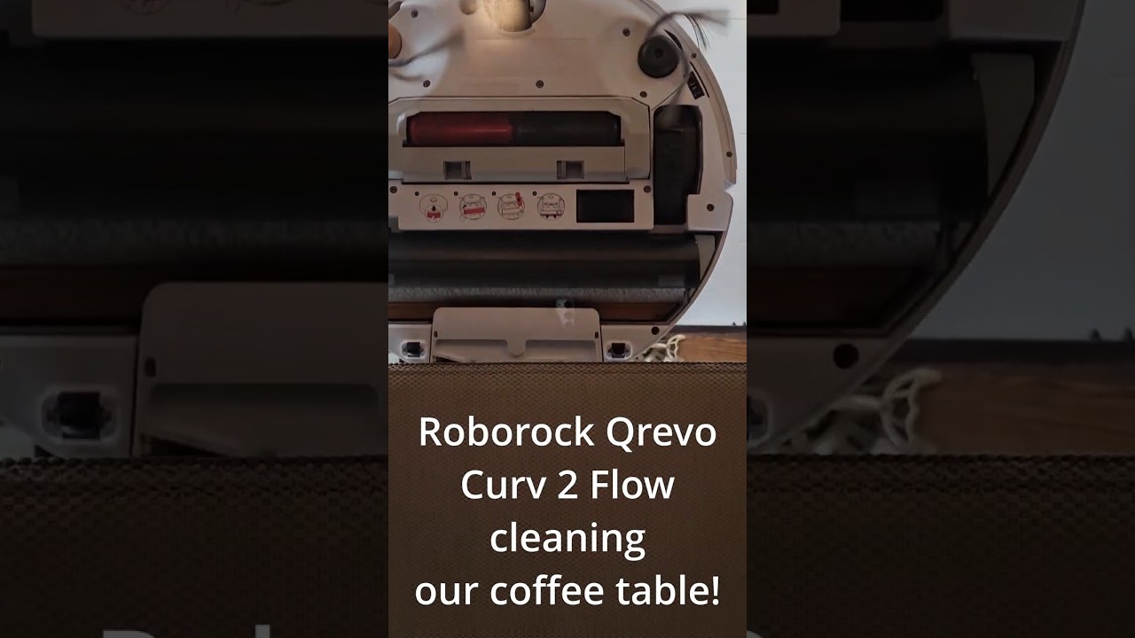 Роликовый защитный экран Roborock Qrevo Curv 2 Flow в действии!