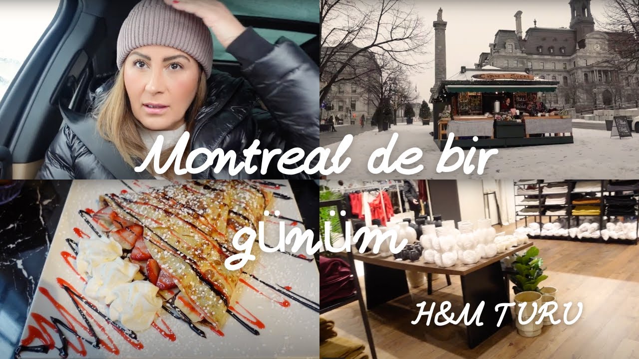 Montreal sehirmerkezinde geziyoruz | Meşhur Krepciye Gittik