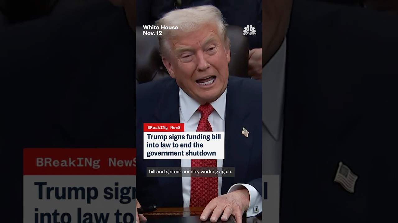 Trump signs funding bill into law to end the government shutdown