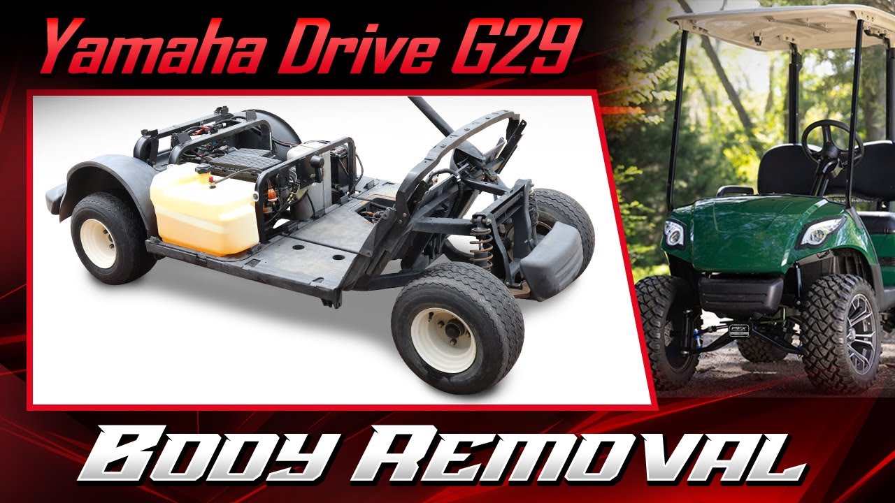 Гольф-кар Yamaha Drive G29 — снятие кузова