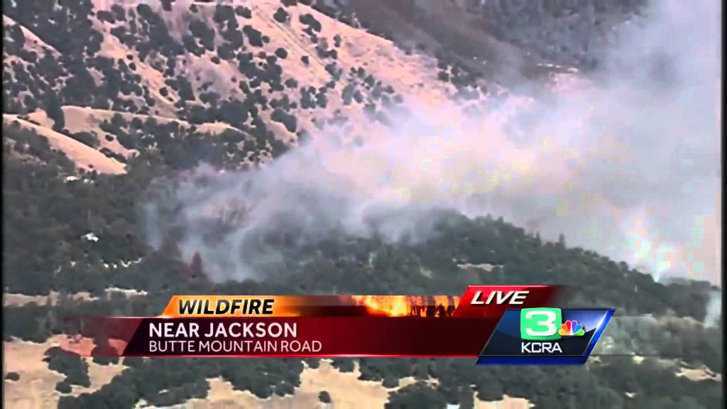 Structures threatened by growing fire east of Jackson