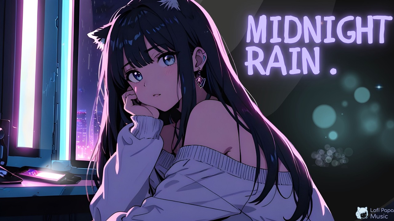 Alone on a Rainy Tokyo Night 🌧️ Neko Girl Lofi for Relaxing, Studying & Late Night Feelings | LIVE